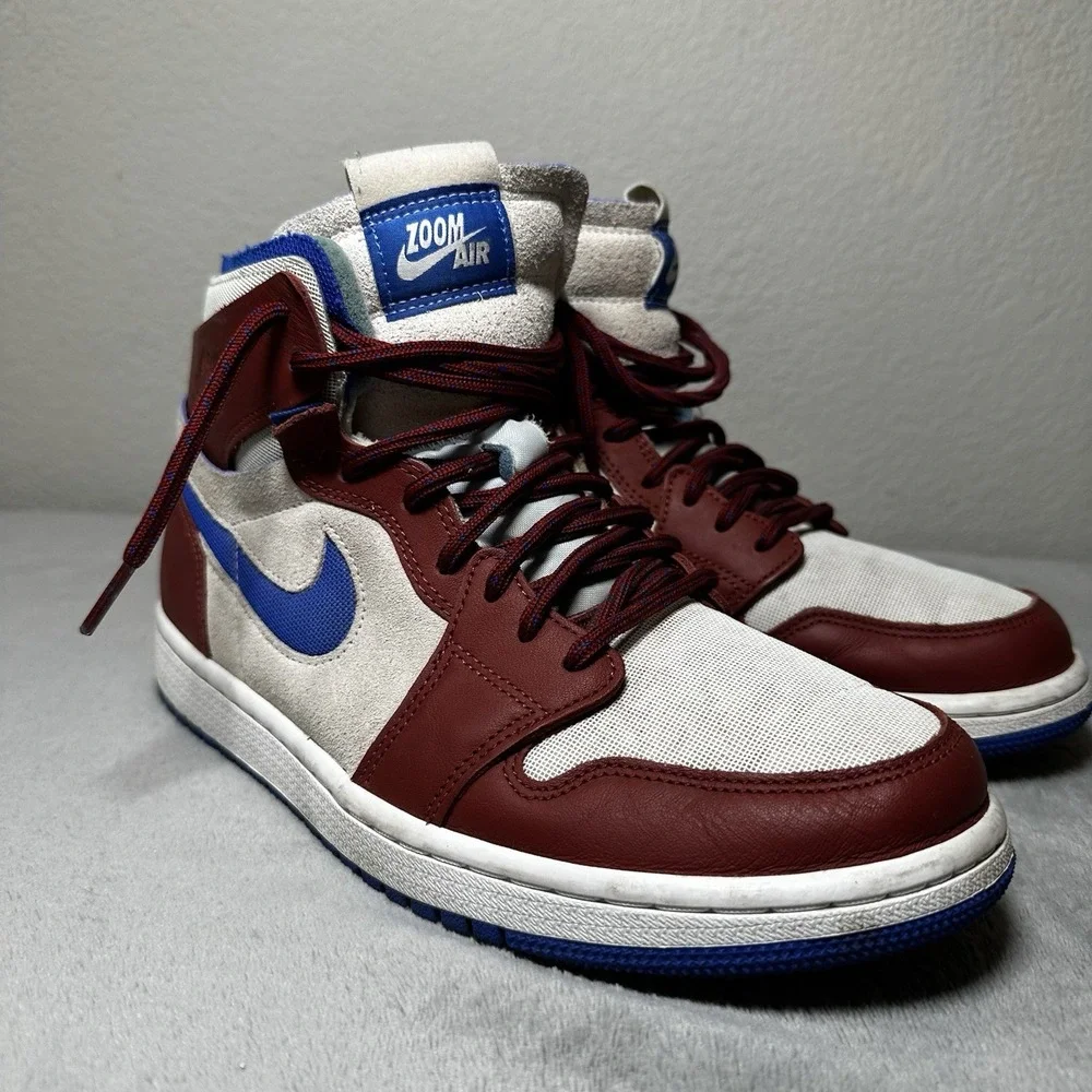 NIKE ‎ Air Jordan 1 Zoom Air CMFT Royal Redstone CT0979104 Mens 9.5